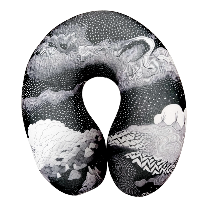 CUELLO MICROFIBRA - DIBUJO B Y N